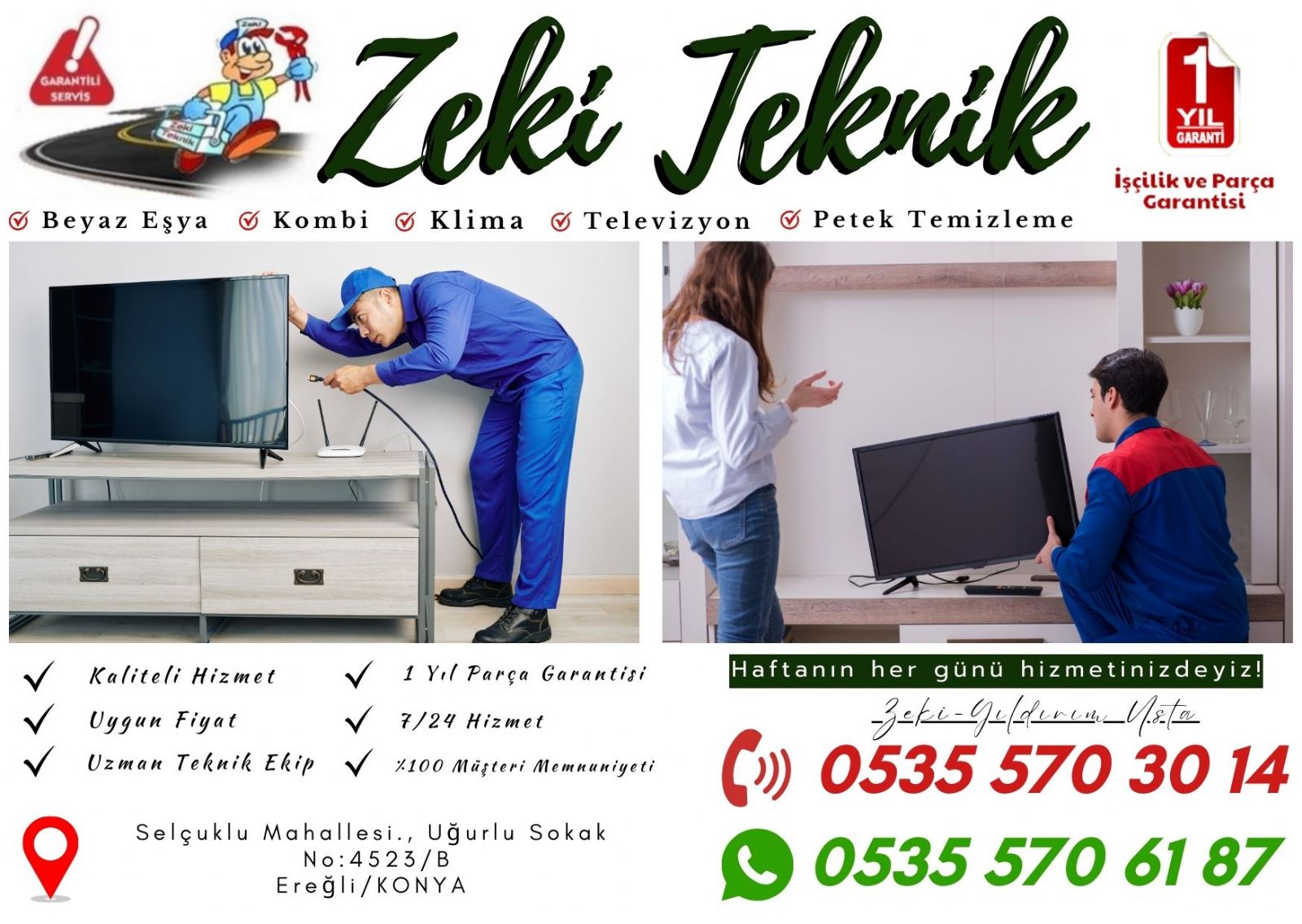 Ereğli Televizyon Tamircisi
